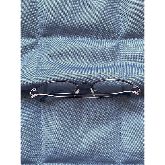 RARE NEW MARCOLIN 2033 EYEGLASS FRAME FULL-RIM CAT EYE TITANIUM RETRO PURPLE - Picture 2 of 8